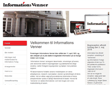 Tablet Screenshot of informations-venner.dk